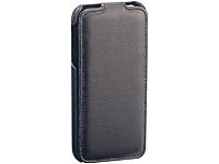 Xcase Stilvolle Klapp-Schutztasche für iPhone 5/5s/SE, schwarz; iPhone-5-Hüllen iPhone-5-Hüllen 