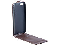 Xcase Stilvolle Klapp-Schutztasche für iPhone 5/5s/SE, braun; iPhone-5-Hüllen iPhone-5-Hüllen 