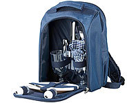 Xcase Thermo-Picknick-Rucksack mit Kühlfach, bestückt für 2 Personen; Elektrische Kühltaschen Elektrische Kühltaschen Elektrische Kühltaschen Elektrische Kühltaschen 