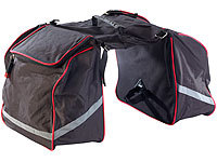 Xcase Doppel-Gepäckträgertasche, wasserabweisend, mit Reflektions-Streifen
