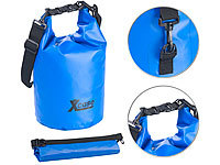 Xcase Wasserdichter Packsack, strapazierfähige Industrie-Plane, 10 l, blau; Staub- und wasserdichte Mini-Koffer Staub- und wasserdichte Mini-Koffer Staub- und wasserdichte Mini-Koffer Staub- und wasserdichte Mini-Koffer 
