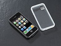 Xcase 2in1-Schutzcover m. integriertem Staubschutz für iPhone 4/4s, schwarz; Schutzhüllen für iPhones 5/5s/SE 