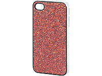 Xcase Glamour-Schutzcover für iPhone 4/4s, feurig rot; Schutzhüllen für iPhones 5/5s/SE 