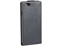 Xcase Stilvolle Klapp-Schutztasche für Apple iPhone 6/s, schwarz; Schutzhüllen für iPhones 4/4s 