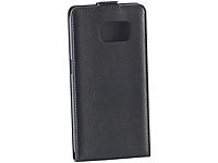 Xcase Stilvolle Klapp-Schutztasche für Samsung Galaxy S6 edge, schwarz; Schutzhüllen (Smartphone) Schutzhüllen (Smartphone) 