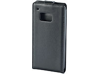 Xcase Stilvolle Klapp-Schutztasche für HTC ONE M9, schwarz