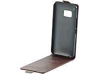 Xcase Stilvolle Klapp-Schutztasche für HTC ONE (M9), braun; Schutzhüllen (Samsung) Schutzhüllen (Samsung) Schutzhüllen (Samsung) 