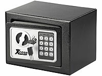 Xcase Stahlsafe mit digitalem Code-Schloss und 2 Tresor-Schlüsseln, 5 Liter; Schutzhüllen für Koffer Schutzhüllen für Koffer Schutzhüllen für Koffer Schutzhüllen für Koffer 