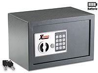 Xcase Stahlsafe mit digitalem Schloss, 12 Liter; Mini-Schlüssel-Safe mit Bluetooth und App Mini-Schlüssel-Safe mit Bluetooth und App Mini-Schlüssel-Safe mit Bluetooth und App Mini-Schlüssel-Safe mit Bluetooth und App 