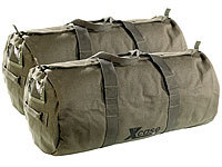 Xcase 2er-Set Canvas-Sport und Reisetaschen mit Tragegriff, je 70 Liter; Wasserdichte Packsäcke Wasserdichte Packsäcke Wasserdichte Packsäcke 