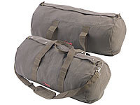 Xcase 2er-Set XL-Canvas-Reisetaschen mit gepolstertem Schultergurt, 70 Liter; Wasserdichte Packsäcke Wasserdichte Packsäcke Wasserdichte Packsäcke 