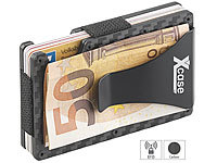 Xcase RFID-Kartenetui aus Carbon, Schutz für 15 Chip-Karten, mit Geldklammer; Schutzhüllen für Tablet-PCs Schutzhüllen für Tablet-PCs Schutzhüllen für Tablet-PCs 