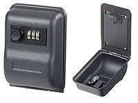Xcase Mini-Schlüssel-Safe zur Wandmontage, 0,8-mm-Stahl, Zahlenschloss; Tresore mit Zahlenschloss Tresore mit Zahlenschloss 