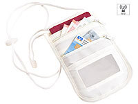 Xcase Unisex-Brustbeutel mit RFID-Schutz, Reise-Organizer, 4 Fächern, beige; RFID-Kartenetuis RFID-Kartenetuis RFID-Kartenetuis RFID-Kartenetuis 
