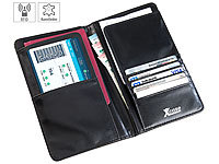 Xcase Reise-Organizer mit RFID-Schutz für Reisepass, Kreditkarte & Co.; RFID-Kartenetuis 