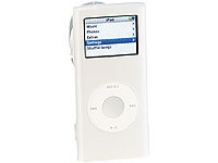 Xcase Silikon-Hülle für iPod nano 1 + 2 mit Kabel-Manager, weiß; Zubehöre für iPods 