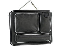 Xcase 17" Notebook-Sleeve mit 3 aufgesetzten Taschen "Shock Absorber"; Notebooktaschen 