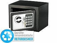 Xcase Stahlsafe mit digitalem Code-Schloss, 5 Liter (Versandrückläufer); Mini-Schlüssel-Safe mit Bluetooth und App 
