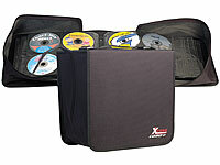 Xcase 2er-Set CD/DVD/BD-Taschen für je 504 CD/DVD/BDs; CD/DVD-Koffer, Festplatten-Schutztaschen CD/DVD-Koffer, Festplatten-Schutztaschen CD/DVD-Koffer, Festplatten-Schutztaschen 