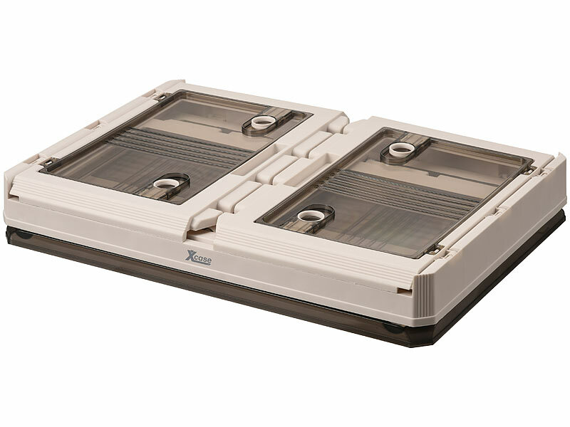; Faltbare Aufbewahrungsboxen mit Deckel, MDF-Ablage und seitlichen Klappen, transparent Faltbare Aufbewahrungsboxen mit Deckel, MDF-Ablage und seitlichen Klappen, transparent Faltbare Aufbewahrungsboxen mit Deckel, MDF-Ablage und seitlichen Klappen, transparent Faltbare Aufbewahrungsboxen mit Deckel, MDF-Ablage und seitlichen Klappen, transparent 