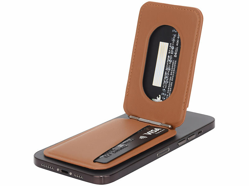 ; RFID-Kartenetuis, Kartenhalter Wallets mit Magsafe, braun, für bis zu 3 Karten kompatibel RFID-Kartenetuis, Kartenhalter Wallets mit Magsafe, braun, für bis zu 3 Karten kompatibel RFID-Kartenetuis, Kartenhalter Wallets mit Magsafe, braun, für bis zu 3 Karten kompatibel 