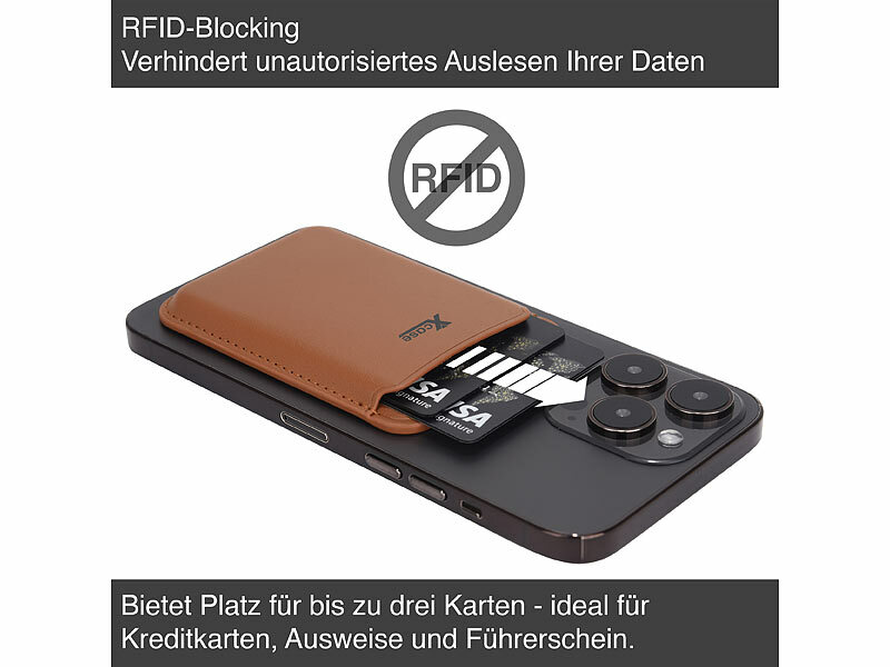 ; Kartenhalter-Wallet für iPhone mit MagSafe, klappbar, für 3 Karten Kartenhalter-Wallet für iPhone mit MagSafe, klappbar, für 3 Karten Kartenhalter-Wallet für iPhone mit MagSafe, klappbar, für 3 Karten 