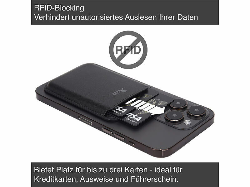 ; Kartenhalter-Wallet für iPhone mit MagSafe, klappbar, für 3 Karten Kartenhalter-Wallet für iPhone mit MagSafe, klappbar, für 3 Karten Kartenhalter-Wallet für iPhone mit MagSafe, klappbar, für 3 Karten 