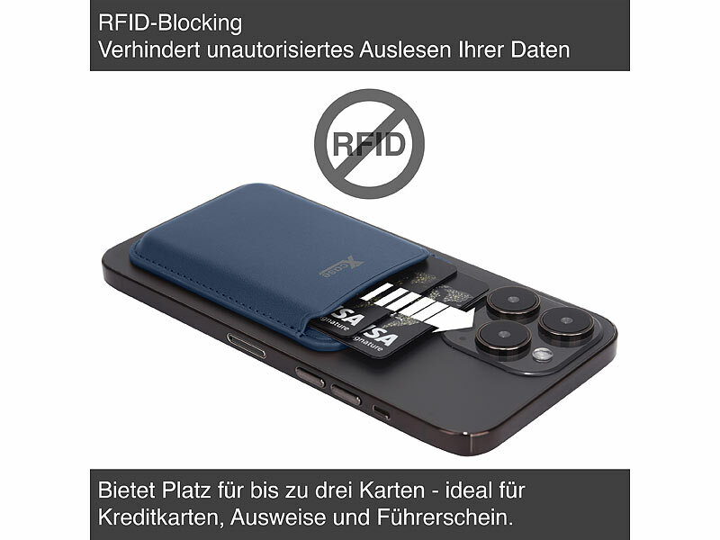 ; Kartenhalter-Wallet für iPhone mit MagSafe, klappbar, für 3 Karten Kartenhalter-Wallet für iPhone mit MagSafe, klappbar, für 3 Karten Kartenhalter-Wallet für iPhone mit MagSafe, klappbar, für 3 Karten 