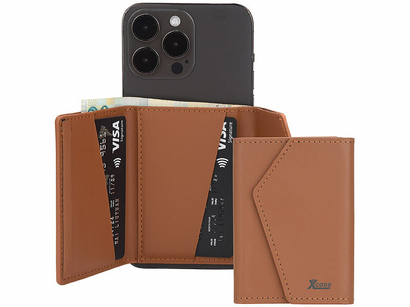 ; RFID-Kartenetuis, Kartenhalter Wallets mit Magsafe, braun, für bis zu 3 Karten kompatibel RFID-Kartenetuis, Kartenhalter Wallets mit Magsafe, braun, für bis zu 3 Karten kompatibel RFID-Kartenetuis, Kartenhalter Wallets mit Magsafe, braun, für bis zu 3 Karten kompatibel 