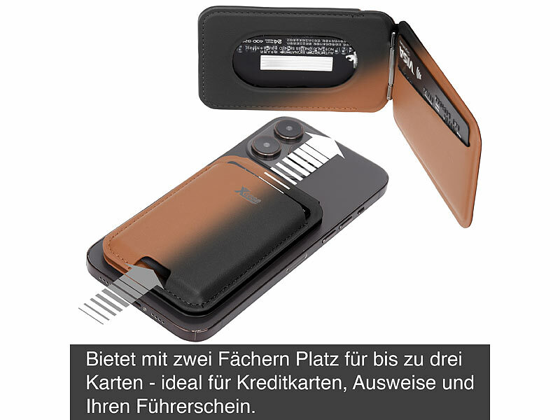 ; RFID-Kartenetuis, Kartenhalter Wallets mit Magsafe, braun, für bis zu 3 Karten kompatibel RFID-Kartenetuis, Kartenhalter Wallets mit Magsafe, braun, für bis zu 3 Karten kompatibel RFID-Kartenetuis, Kartenhalter Wallets mit Magsafe, braun, für bis zu 3 Karten kompatibel 