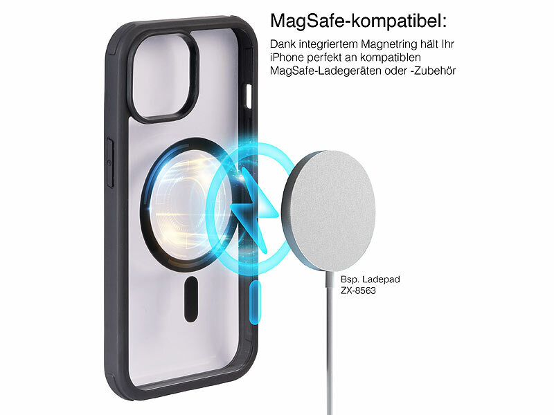 ; Transparente MagSafe-Hybrid-Hülle für iPhone 15 Transparente MagSafe-Hybrid-Hülle für iPhone 15 Transparente MagSafe-Hybrid-Hülle für iPhone 15 