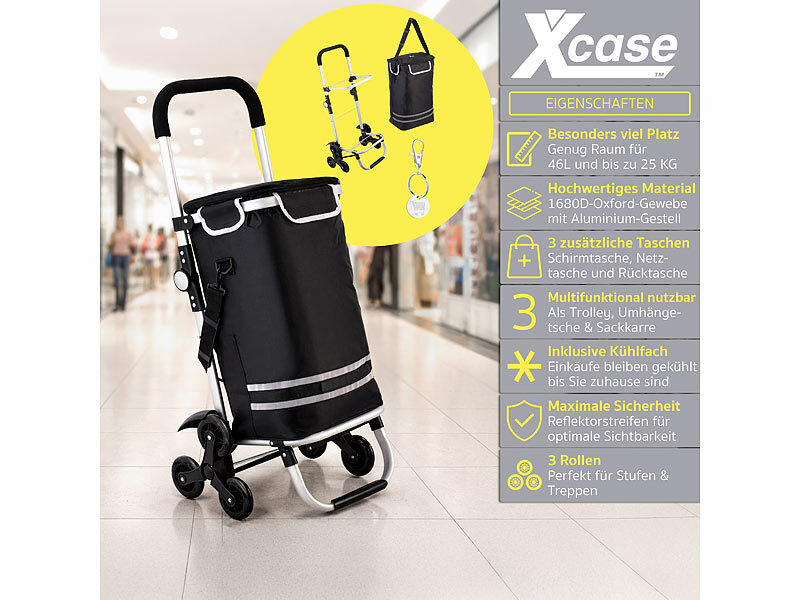 ; Faltbare Bollerwagen, 2in1-Einkaufs-Tasche mit abnehmbarem Trolley und Kühltasche Faltbare Bollerwagen, 2in1-Einkaufs-Tasche mit abnehmbarem Trolley und Kühltasche 