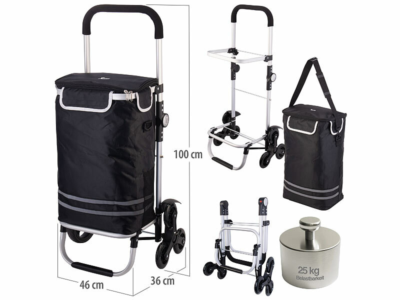; Faltbare Bollerwagen, 2in1-Einkaufs-Tasche mit abnehmbarem Trolley und Kühltasche Faltbare Bollerwagen, 2in1-Einkaufs-Tasche mit abnehmbarem Trolley und Kühltasche 