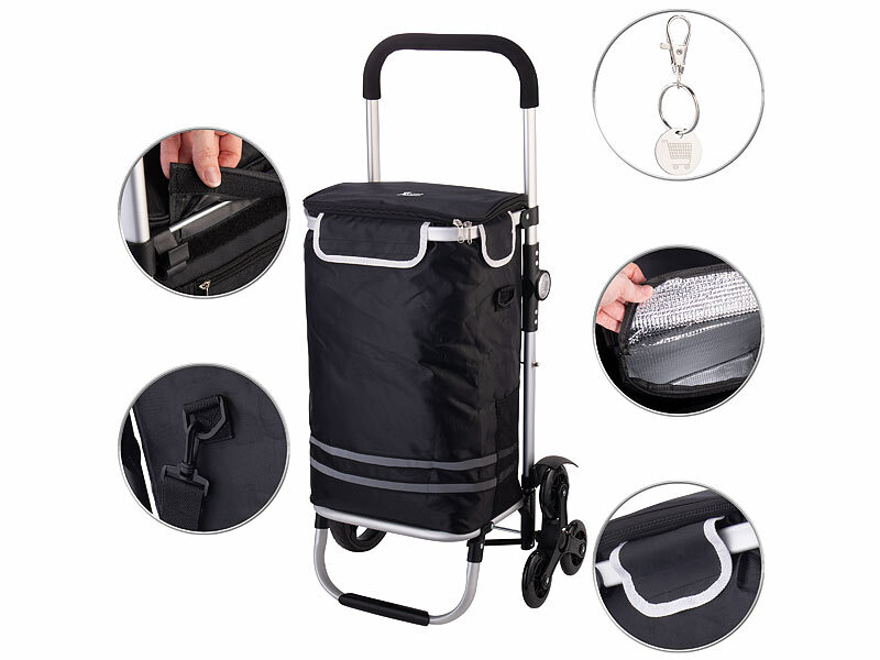 ; Faltbare Bollerwagen, 2in1-Einkaufs-Tasche mit abnehmbarem Trolley und Kühltasche Faltbare Bollerwagen, 2in1-Einkaufs-Tasche mit abnehmbarem Trolley und Kühltasche 