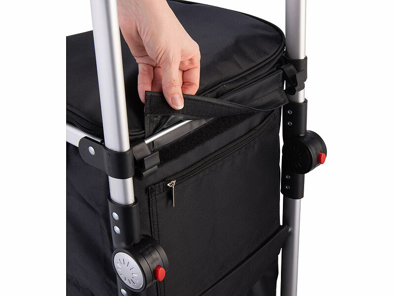 ; Faltbare Bollerwagen, 2in1-Einkaufs-Tasche mit abnehmbarem Trolley und Kühltasche Faltbare Bollerwagen, 2in1-Einkaufs-Tasche mit abnehmbarem Trolley und Kühltasche 