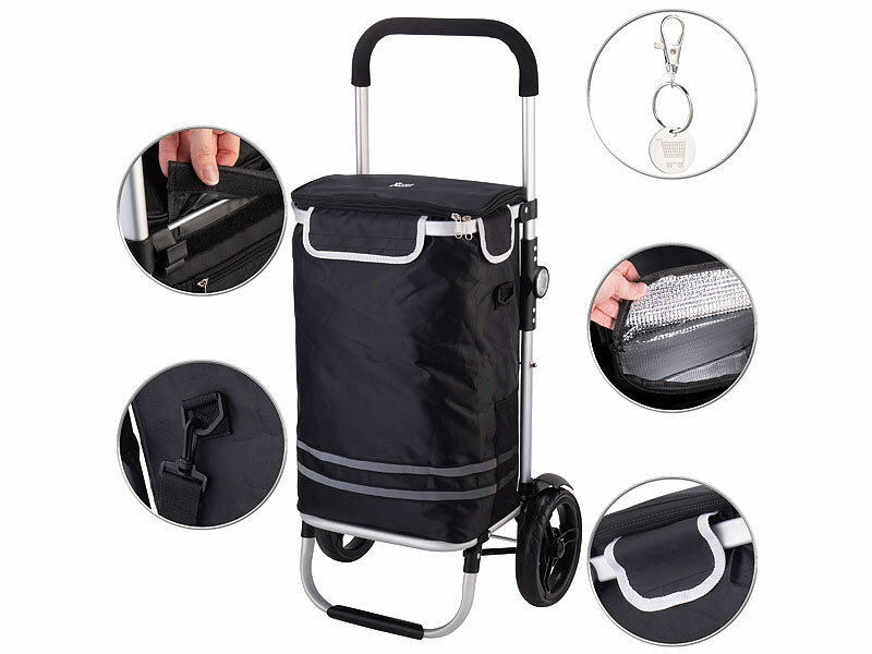 ; Faltbare Bollerwagen, 2in1-Einkaufs-Tasche mit abnehmbarem Trolley und KühltascheSackkarren Faltbare Bollerwagen, 2in1-Einkaufs-Tasche mit abnehmbarem Trolley und KühltascheSackkarren