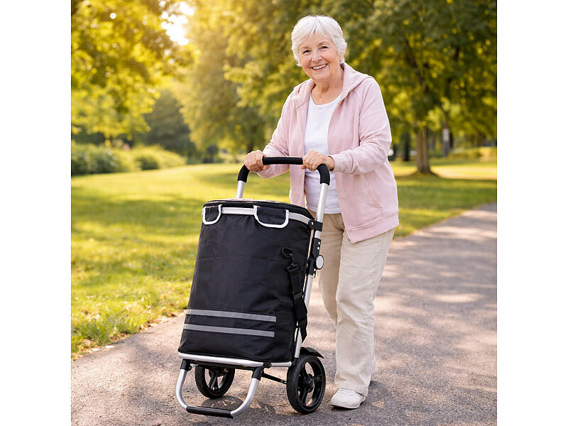 ; Faltbare Bollerwagen, 2in1-Einkaufs-Tasche mit abnehmbarem Trolley und KühltascheSackkarren Faltbare Bollerwagen, 2in1-Einkaufs-Tasche mit abnehmbarem Trolley und KühltascheSackkarren