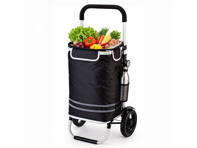 ; Faltbare Bollerwagen, 2in1-Einkaufs-Tasche mit abnehmbarem Trolley und KühltascheSackkarren Faltbare Bollerwagen, 2in1-Einkaufs-Tasche mit abnehmbarem Trolley und KühltascheSackkarren