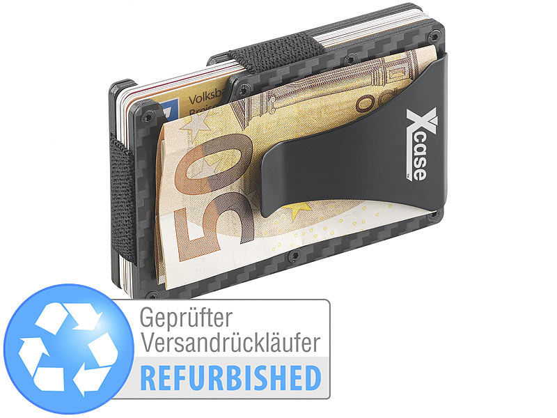 ; Kartenhalter-Wallet für iPhone mit MagSafe, klappbar, für 3 Karten 