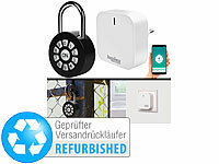 ; Mini-Schlüssel-Safe mit Bluetooth und App, Vorhängeschlösser mit Zahlencode und App 