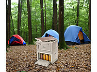 Xcase Kisten, Camping Boxen, Campingbox; Faltbare Aufbewahrungsboxen mit Deckel und seitlichen Klappen, transparent Faltbare Aufbewahrungsboxen mit Deckel und seitlichen Klappen, transparent Faltbare Aufbewahrungsboxen mit Deckel und seitlichen Klappen, transparent Faltbare Aufbewahrungsboxen mit Deckel und seitlichen Klappen, transparent