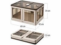 ; Faltbare Aufbewahrungsboxen mit Deckel, MDF-Ablage und seitlichen Klappen, transparent Faltbare Aufbewahrungsboxen mit Deckel, MDF-Ablage und seitlichen Klappen, transparent Faltbare Aufbewahrungsboxen mit Deckel, MDF-Ablage und seitlichen Klappen, transparent Faltbare Aufbewahrungsboxen mit Deckel, MDF-Ablage und seitlichen Klappen, transparent 