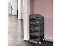 Xcase Klappbox mit Deckel, Kisten mit Deckel Kunststoff