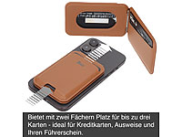 ; RFID-Kartenetuis, Kartenhalter Wallets mit Magsafe, braun, für bis zu 3 Karten kompatibel RFID-Kartenetuis, Kartenhalter Wallets mit Magsafe, braun, für bis zu 3 Karten kompatibel RFID-Kartenetuis, Kartenhalter Wallets mit Magsafe, braun, für bis zu 3 Karten kompatibel 
