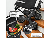 ; Faltbare Bollerwagen, 2in1-Einkaufs-Tasche mit abnehmbarem Trolley und Kühltasche Faltbare Bollerwagen, 2in1-Einkaufs-Tasche mit abnehmbarem Trolley und Kühltasche 