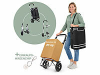; Faltbare Bollerwagen, 2in1-Einkaufs-Tasche mit abnehmbarem Trolley und KühltascheSackkarren Faltbare Bollerwagen, 2in1-Einkaufs-Tasche mit abnehmbarem Trolley und KühltascheSackkarren