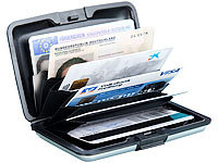 Xcase Kartensafe, Kreditkartenetui Aluminium, Kreditkarten Safe Box