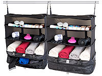 Xcase Koffer mit Regalsystem, Reise Regaltasche, Reise Organizer