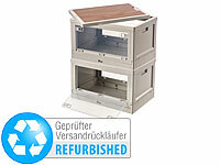 Xcase Kiste Box, Klappkisten, Plastikbox mit Deckel groß, Campingmodul