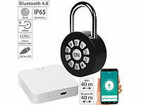 ; Mini-Schlüssel-Safe mit Bluetooth und App, Vorhängeschlösser mit Zahlencode und App 